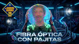 Marron crea una fibra óptica con pajitas - Ciencia - El Hormiguero