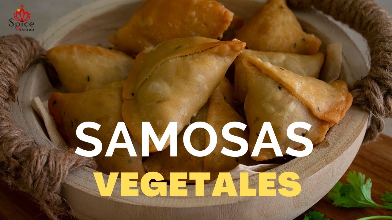Como hacer samosas de verduras en casa | Samosas vegetales con masa casera
