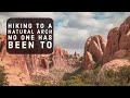 Hiking to a natural arch no one has been to  moab utah