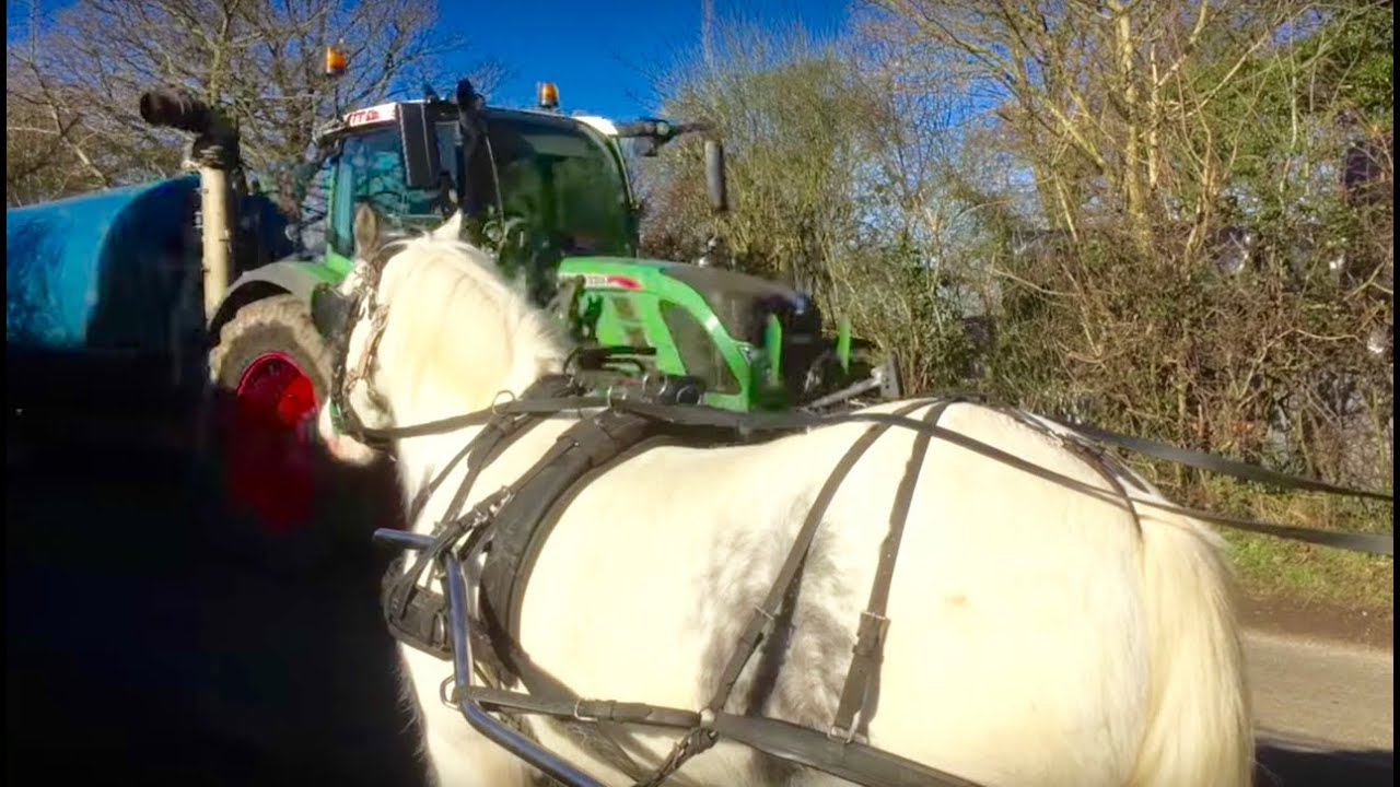 Breaking a cob to drive - tractors, puddles, and a very unusual bicycle!