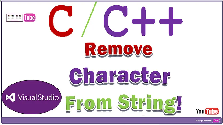 How to remove a character (char) from a string in C/C++
