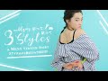 Modifying a Mens Striped Shirt! [3 Styles] 1枚のシャツをDIY!  切って貼って3アイテムに