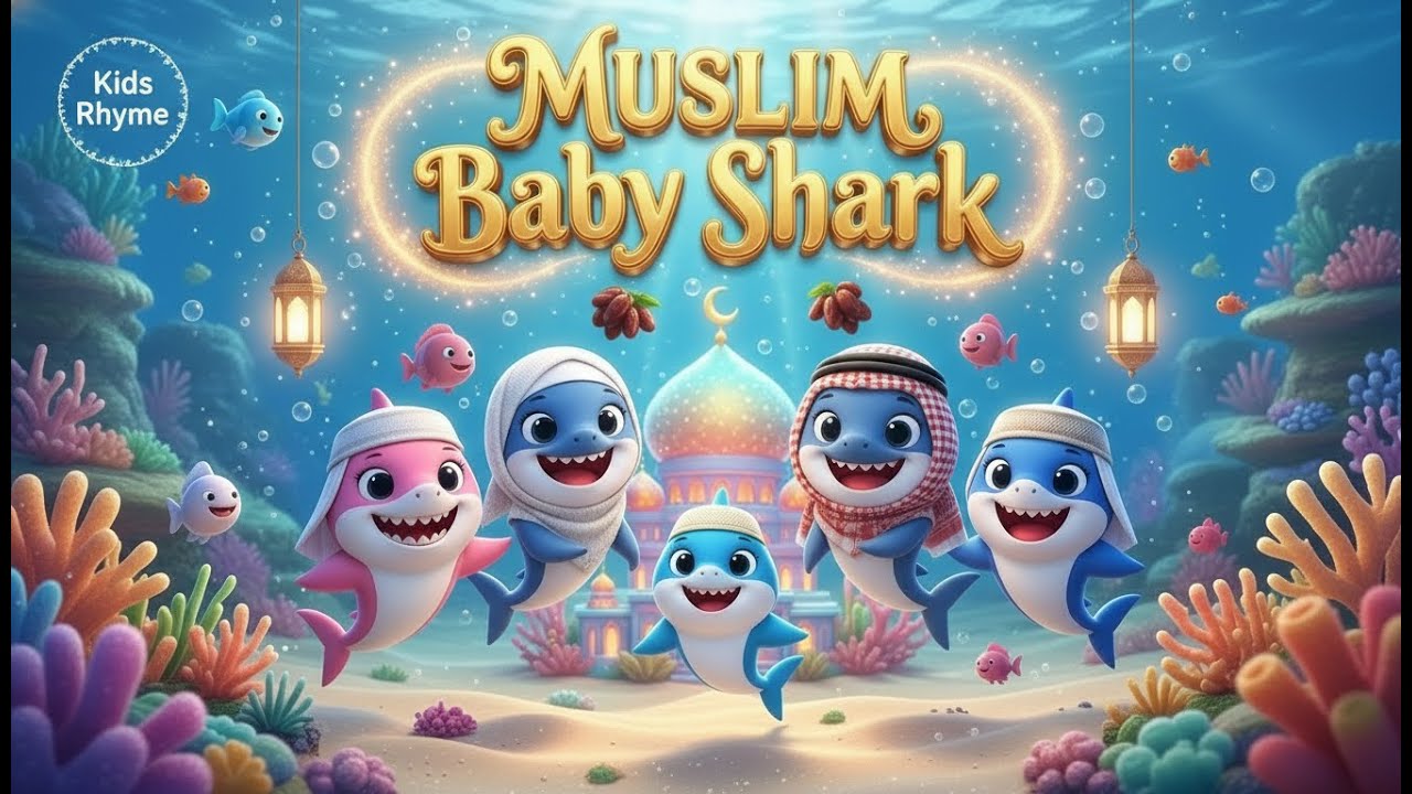 Muslim Baby Shark Doo Doo| Smiling Kid & Allah Pleased  |Baby Shark Islamic Version |Sha'ban ryhme