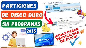 🟢CREAR PARTICIONES en Disco Duro Windows 11 Sin Programas😱🔥Dividir Disco de LAPTOP💻SUPER FACIL 2025🟢