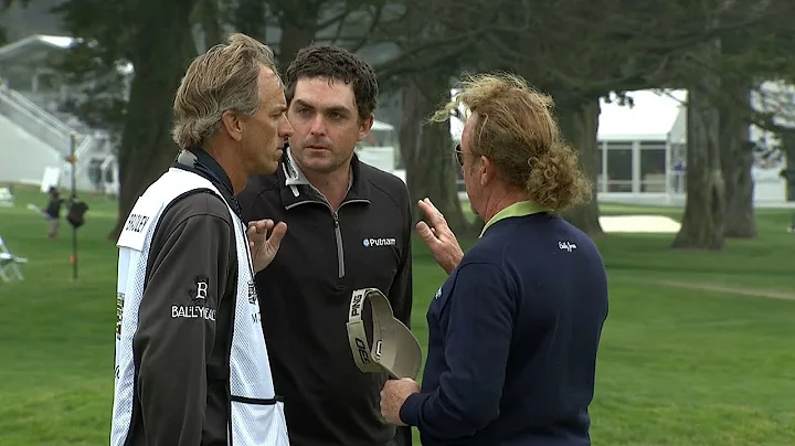 Keegan Bradley and Miguel Angel Jimenez dispute at...