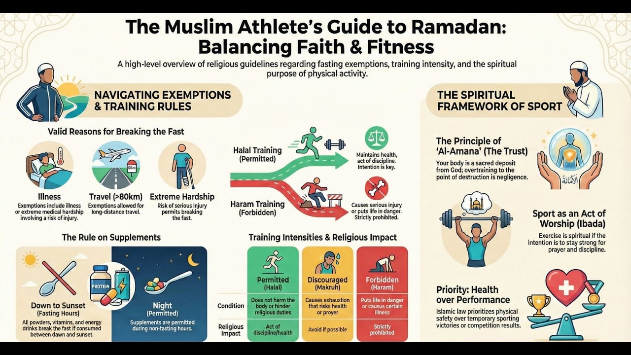 Religious Aspects of Ramadan and Sport: Halal/Haram, Exemptions 15/16