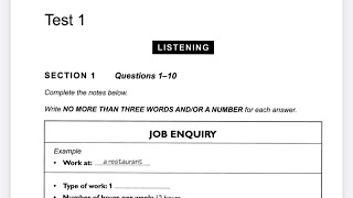 IELTS Listening Practice Test | Cambridge IELTS 9 Test 1 With Answers  | Academic & General Training
