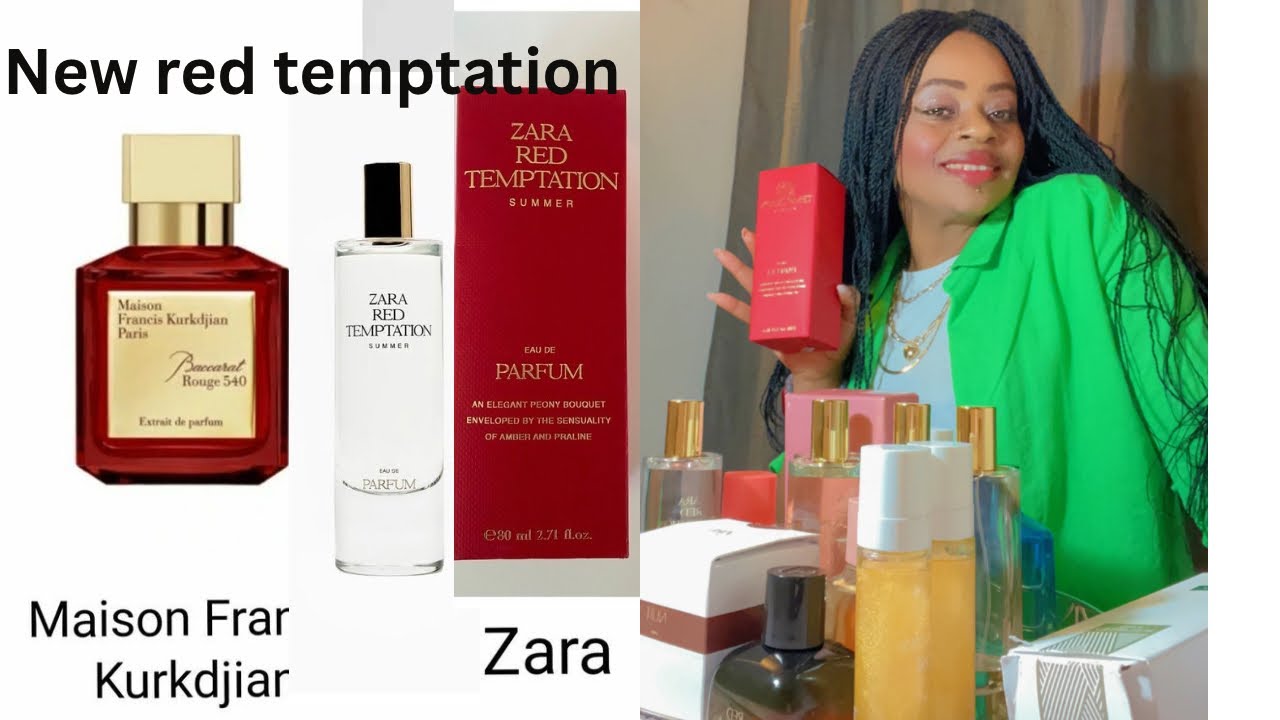 ZARA PERFUME DUPE NEW🔥SUMMER RED TEMPTATION DUPE FOR BACCARAT ROUGH  540.#zaraperfume #perfume Pt 1 