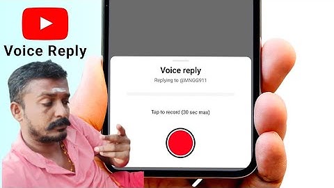 How To Enable YouTube Comments Voice Reply In Tamil || Selva Tech 