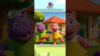 Dance Song With Hippo and Hippie #shorts #hellohippo #kidssong