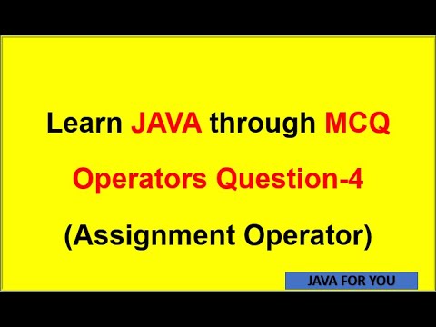 Java Assignment Operator example program with output| java tutorial for beginners| java for you