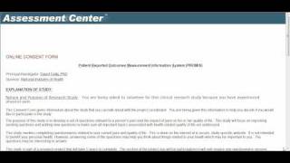Assessment Center: Data Collection Consent pages