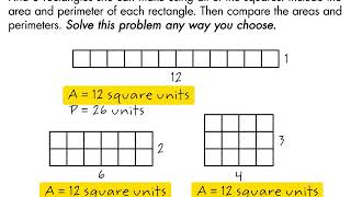 Math Grade 4 Lesson 16   5 Same Area Different Perimeter