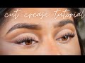 Tutoriel facile sur le fard  paupires brown cut crease