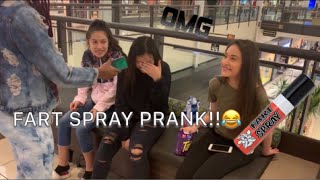 FART SPRAY PRANK! PUBLIC PRANK (MALL EDITION)