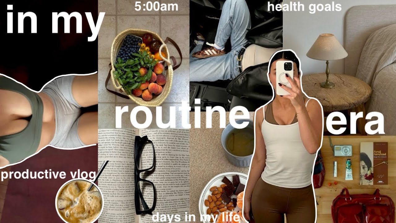 Vlog Full Routine Life in my ROUTINE ERA🎧 *healthy + productive vlog* motivating days in my ...