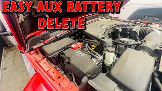 Super Easy Way to Delete Your Aux Battery For your JL or JT.