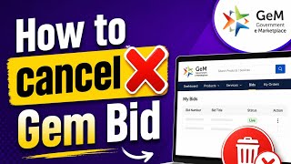 How to cancel ❌ Gem Bid #gembuyer 