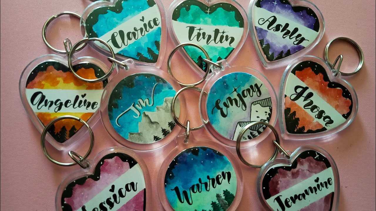 Hand Painted Keychain YouTube