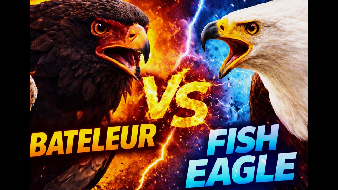 Bateleur Eagle vs Fish Eagle