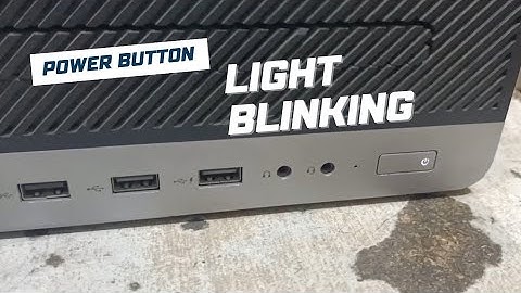 Hp Elitedesk 800 G3 Desktop Pc Power Button Light White Blinking Continuously No Display Solution