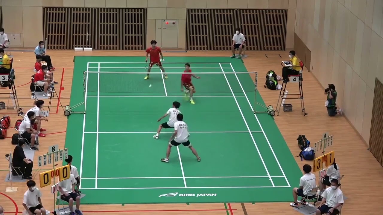 2022年IH バドミントン 男子団体 1回戦 耐久(和歌山) vs 秋田工(秋田)
