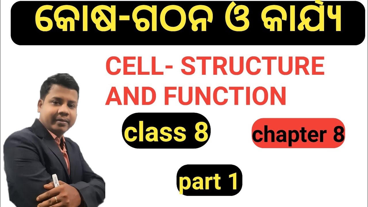 cell- structure and function|class 8 science chapter 8 in odia|କୋଷ-ଗଠନ ...