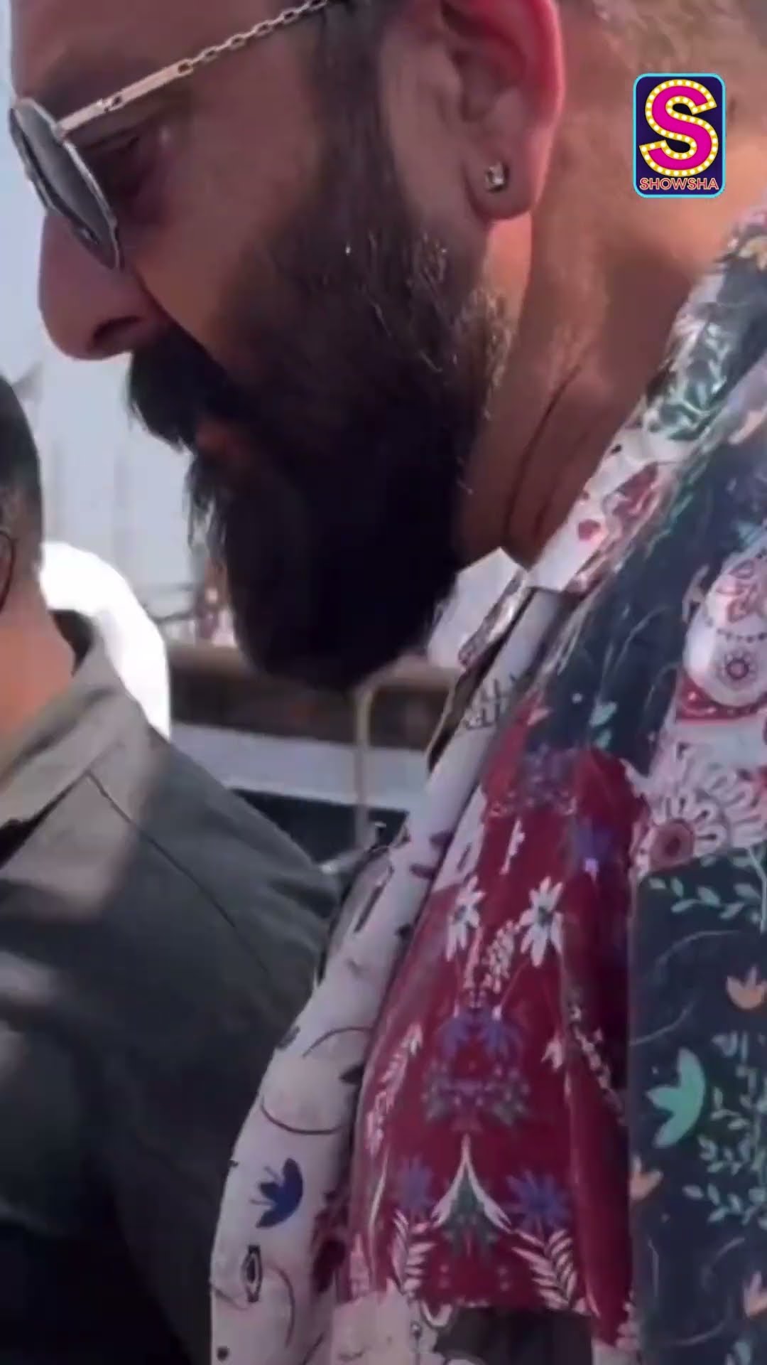 Sanju Baba Walks In Style In Floral Shirt With Blue Jeans And Sunglasses | N18S #trendingshorts
