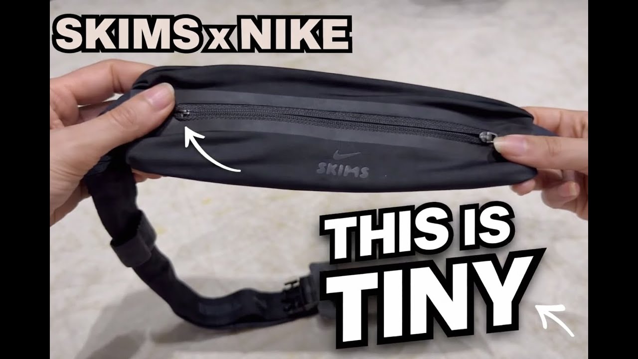 🖤✨ SKIMS x Nike Drop 2 Slim Waistpack | Honest Review - YouTube
