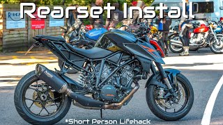 🚨KTM SUPERDUKE 1290R FIRST RIDE WITH BONAMICI REARSETS 🚨-  ULTIMATE 'SHORT PERSON' MODIFICATION❗️