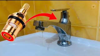 How to Fix Water Leakage Tap | Repair Sink Bathroom Tap  Water leak even close the faucet handle