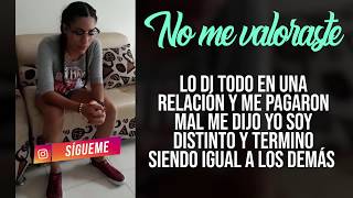 Video thumbnail of "NO ME VALORASTE | LAURA QUINTERO | [Letra] Freestyle"
