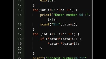 C Program to Find Largest Number Using Dynamic Memory Allocation ⚡ #education #cprogramming #shorts