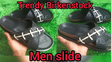 How to design trendy birkenstock men slide/ DIY shoemaking project #howto  #shoemaking