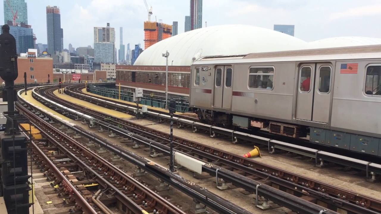 Mta Factory R188 MTA NYCT: R188 7451 leaves 33-Rawson w/ small howl - YouTube