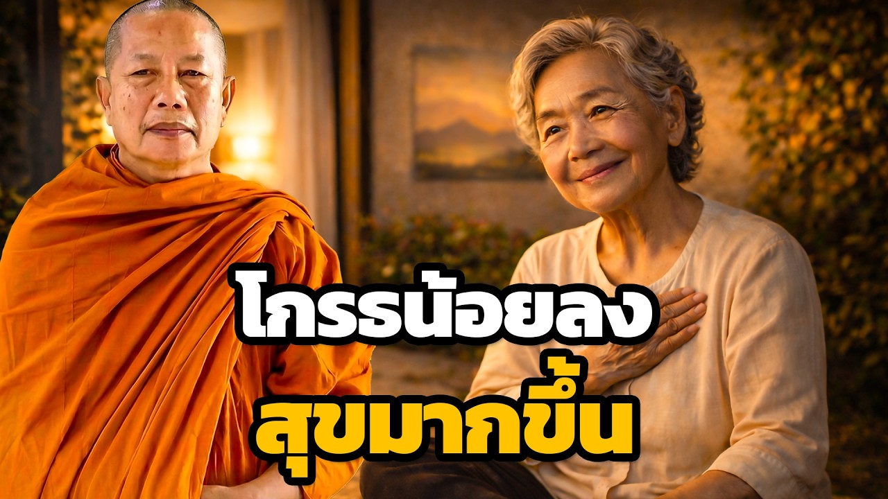 โกรธน้อยลง..สุขมากขึ้น ธรรมะคลายทุกข์ พระมหาบุญช่วย ปัญญาวชิโร