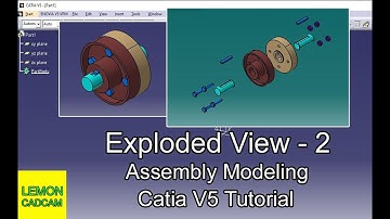 Exploded View, Flanged Coupling, Catia