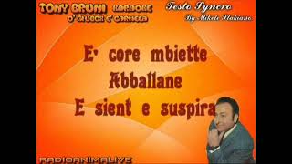 Tony Bruni O' giubox e carmela  Karaoke