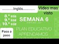 Semana 6 Ingles EGB ( Divertido apredizaje) cuidado de la naturaleza