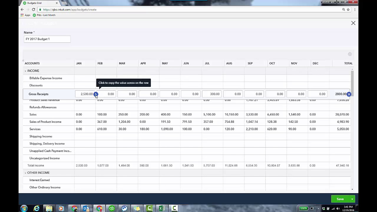 quickbooks budget reports