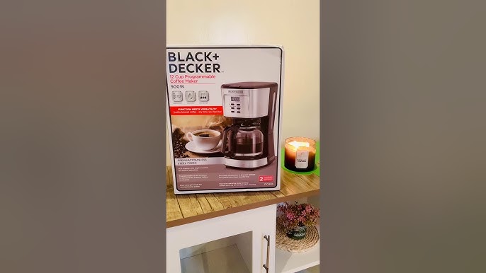 HOW TO DESCALE VINEGAR Black + Decker 12 Cup Thermal Carafe Coffee Maker  CM2035B CLEAN LIGHT ON FIX 