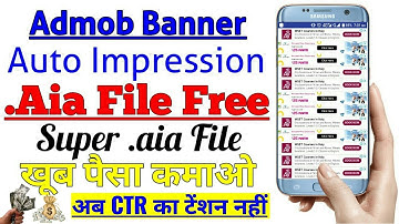 How to Create Simple Banner AdMob Auto Impression Tools in Thunkable | Free Auto Impssion AIA File