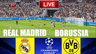 🔴 Real Madrid x Borussia LIVE 🔴 FINAL UEFA Champions League 2024 ⚽ Realistic Simulation PES 2021