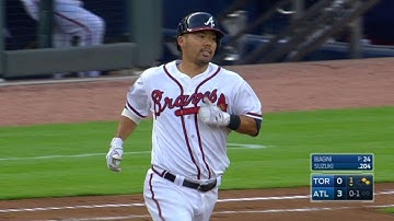 TOR@ATL: Suzuki hits three-run homer for six-run 1st