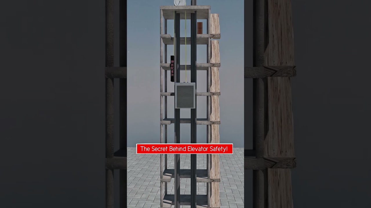 What If an Elevator Cable Snaps? 😱 #Elevator #Engineering #Science #Technology #Facts AmazingFacts