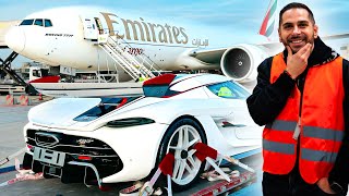 DER KOENIGSEGG JESKO IST DA💥VIP Flugzeug 🛩️ Transport nach Dubai! Showdown Flughafen Frankfurt