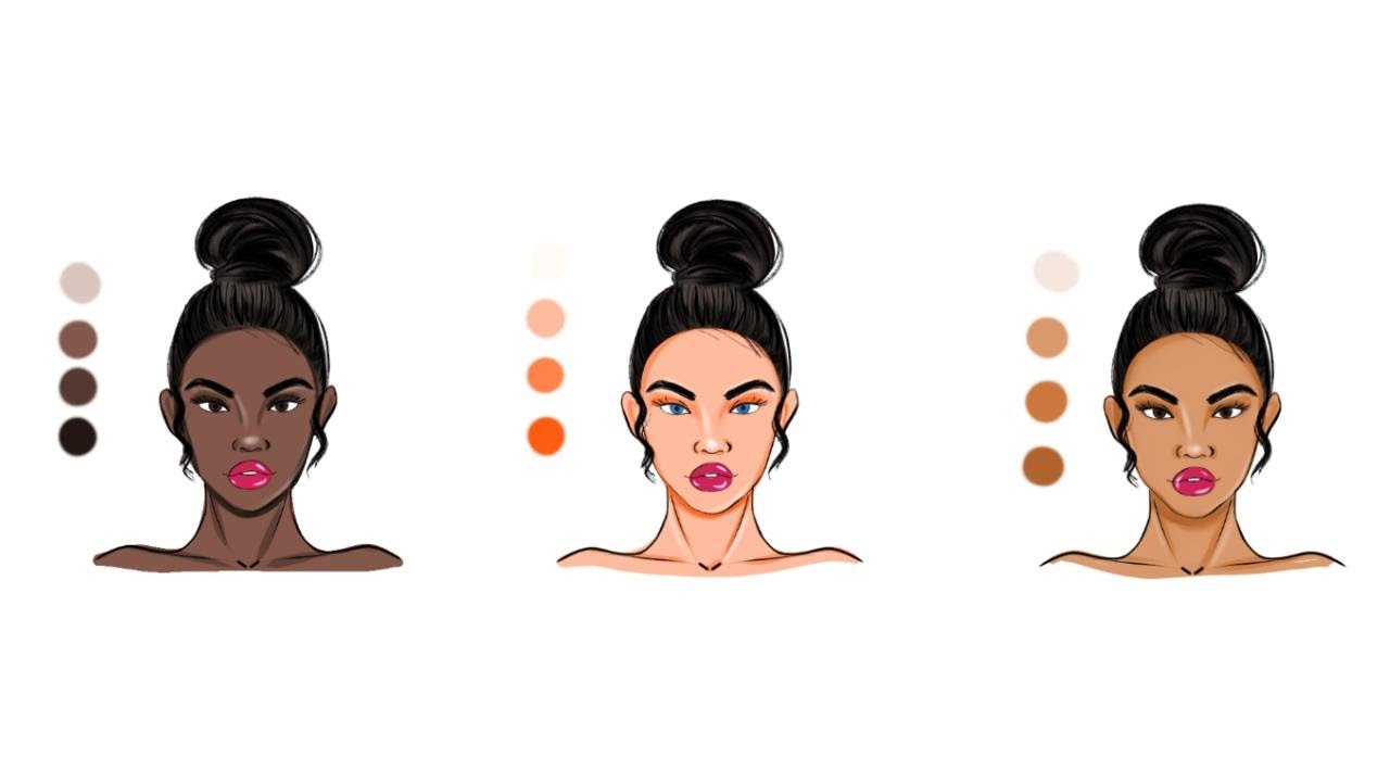 Skin-tone Tutorial for Fashion Rendering