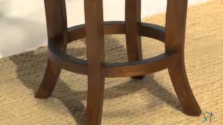 Grand Waters Kristin Swivel Barstool Rustic Oak- 26 In. - Product Review Video