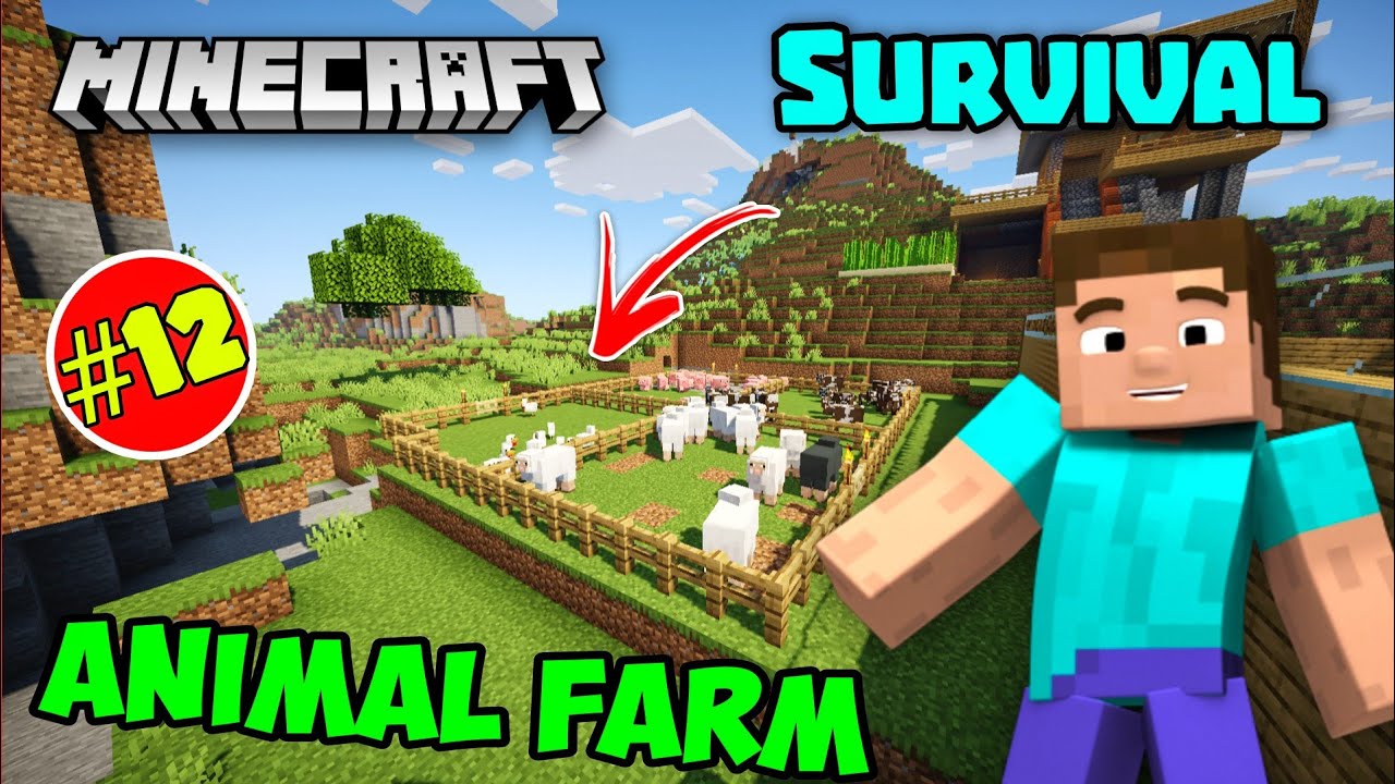 I Build A Cutest Animal Farm 😍 In Minecraft Survival | Minecraft ...