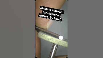 How to shape and a carbide graver by hand for diamond setting. Still needs polish/sharpen after
